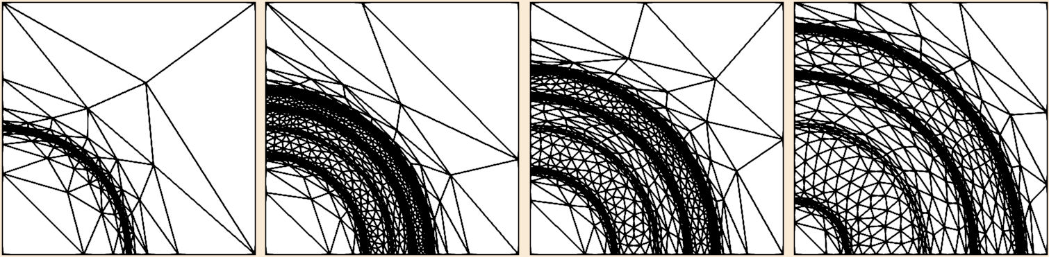 Adaptive Meshes in Explosion Problem